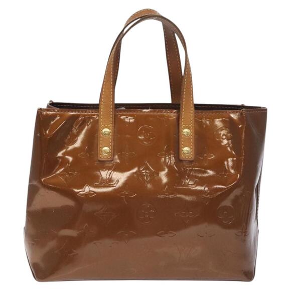 LOUIS VUITTON Monogram Vernis Reade PM Hand Bag Bronze M91146 - Picture 2 of 16